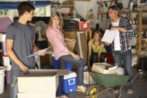 packing a garage for a move