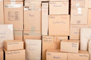 labeled moving boxes