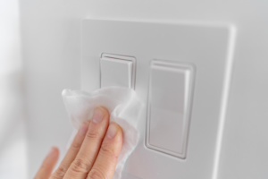 cleaning light switches before moving