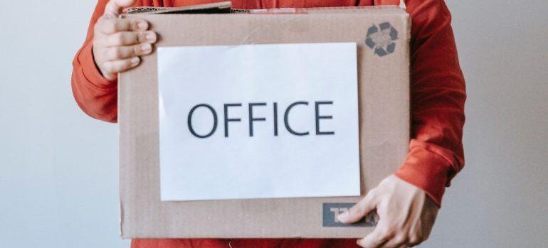 a box with the label "office"