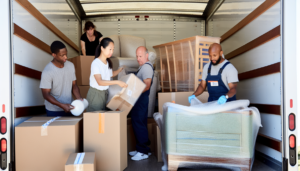 movers in a truck