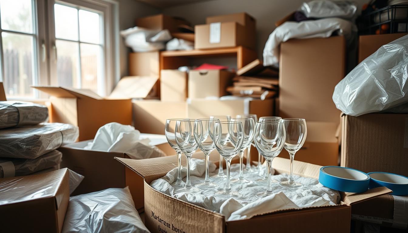 packing glass for moving