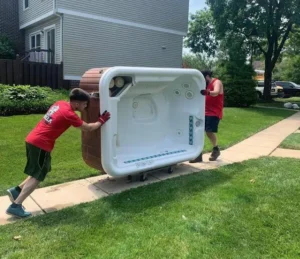 moving a hot tub
