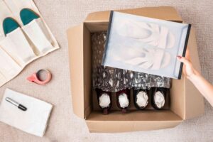 how to pack shoes for moving