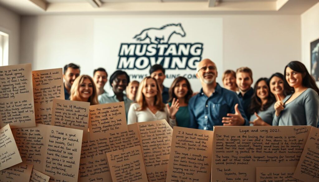 Customer Testimonials for Mustang Moving