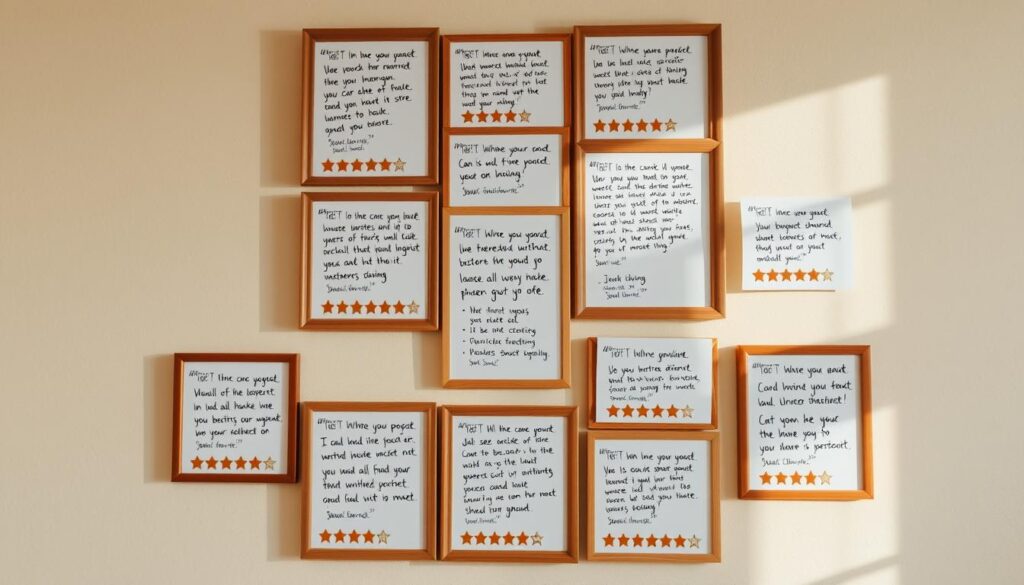 Customer satisfaction as reflected in testimonials Customer satisfaction as reflected in testimonials