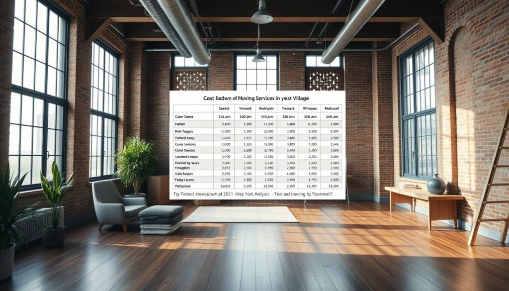 Moving cost analysis in West Village Moving cost analysis in West Village