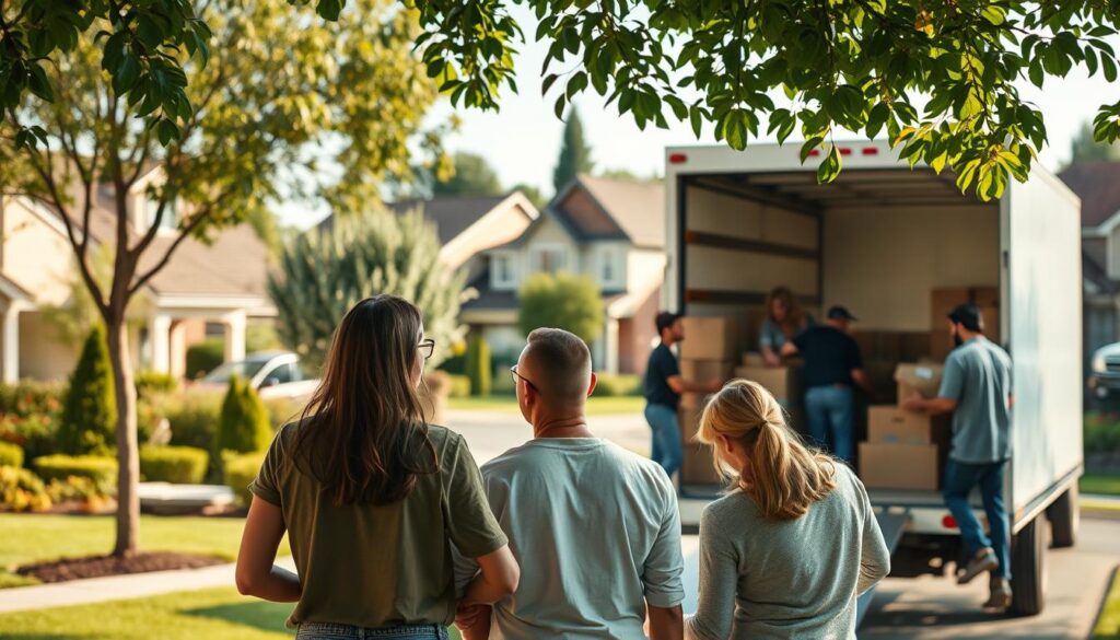Moving day expectations of stress-free moving with professional service. Moving day expectations of stress-free moving with professional service.