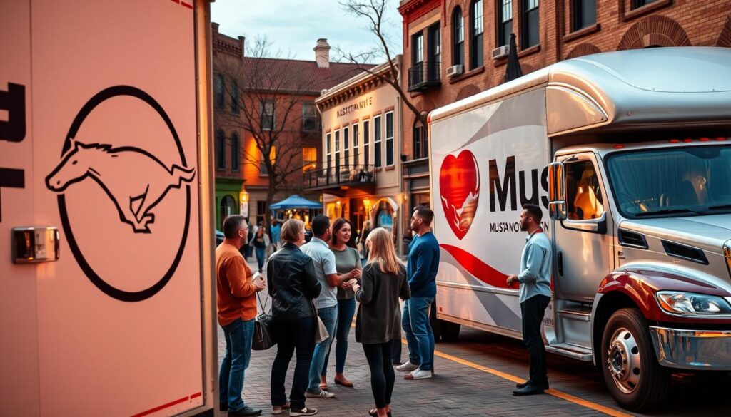 Mustang Moving community involvement in Bishop Arts District