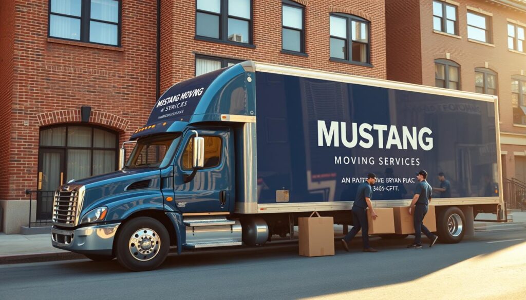 Mustang Moving services in Bryan Place