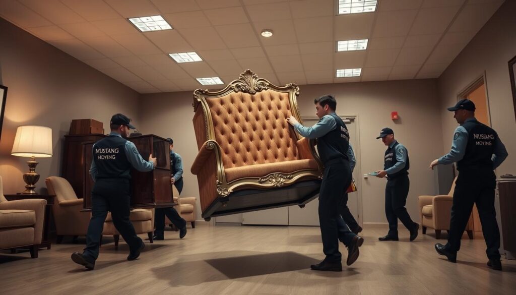 Mustang Moving trained moving staff Mustang Moving trained moving staff