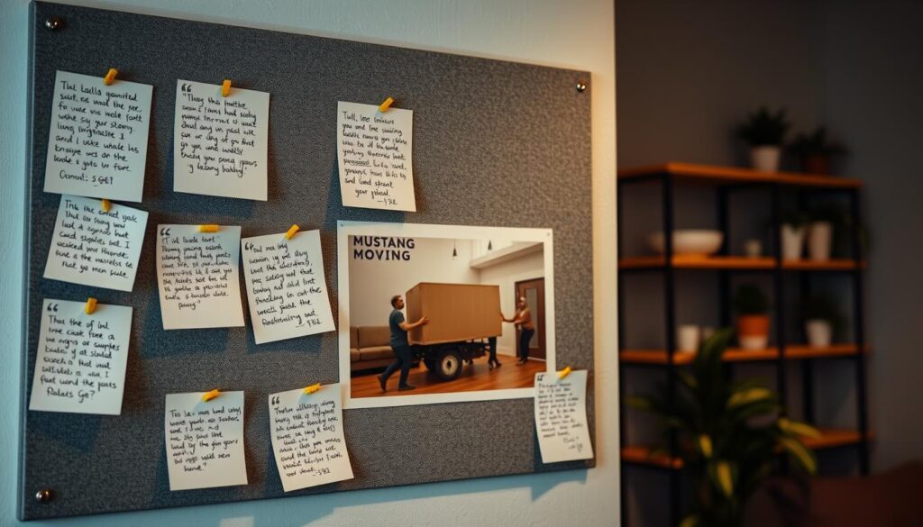 customer reviews for Mustang Moving