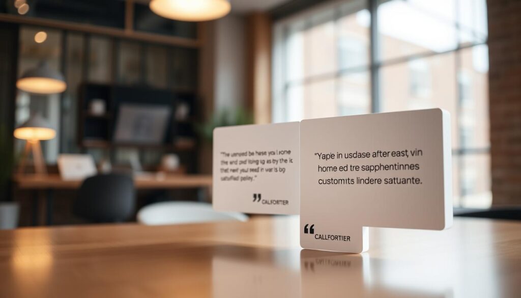 customer testimonials showing positive customer experiences