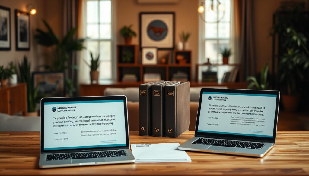 Customer Feedback showcasing Mustang Moving Reviews