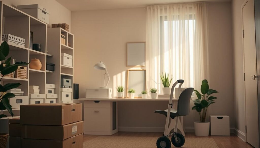 Decluttering for Smooth Relocation