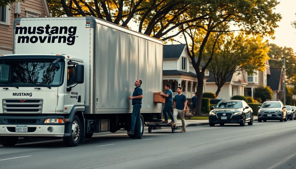 Residential moving services offered by Mustang Moving
