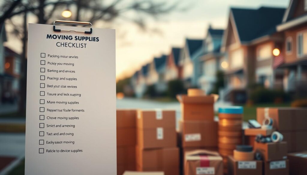 moving supplies checklist