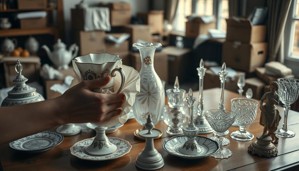 packing fragile items