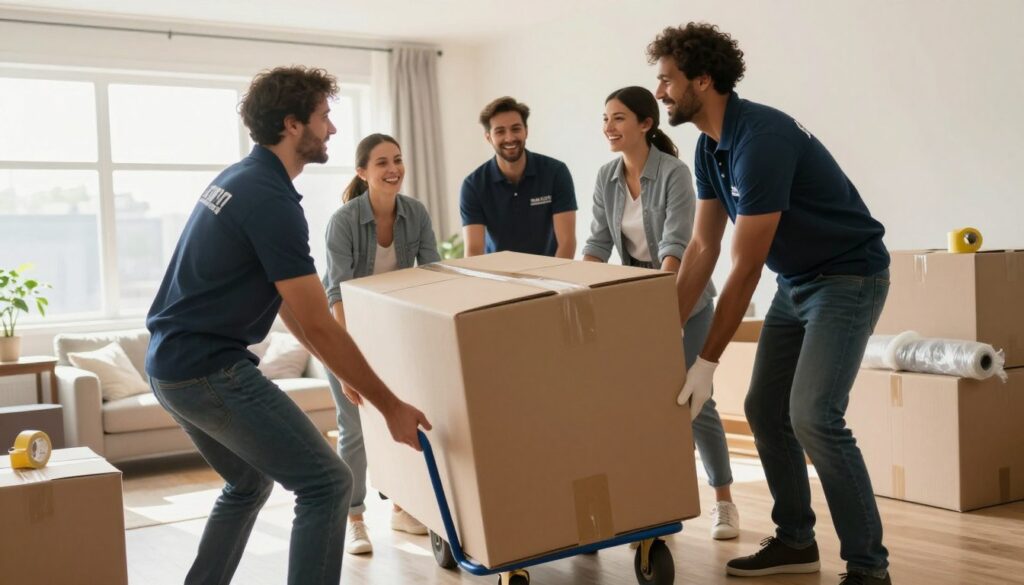 professional moving team