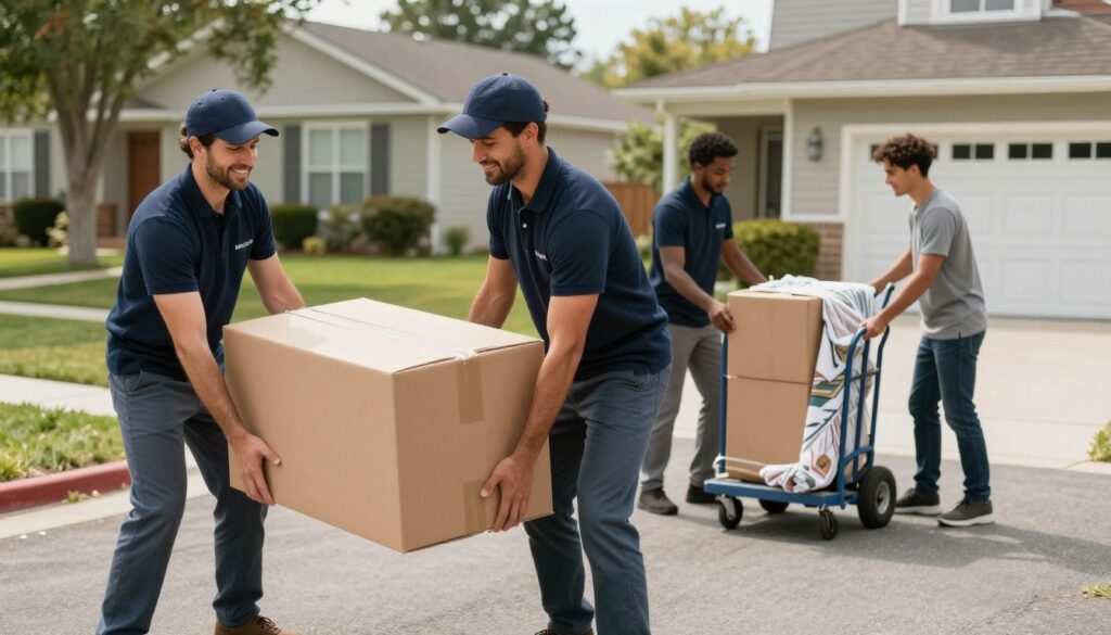 professional moving team