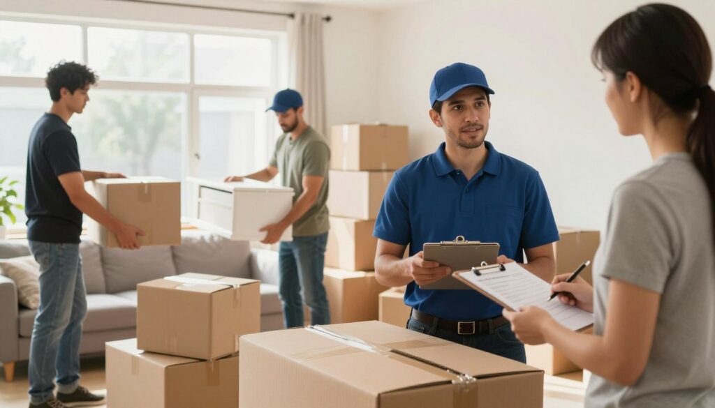 The process of working with professional movers