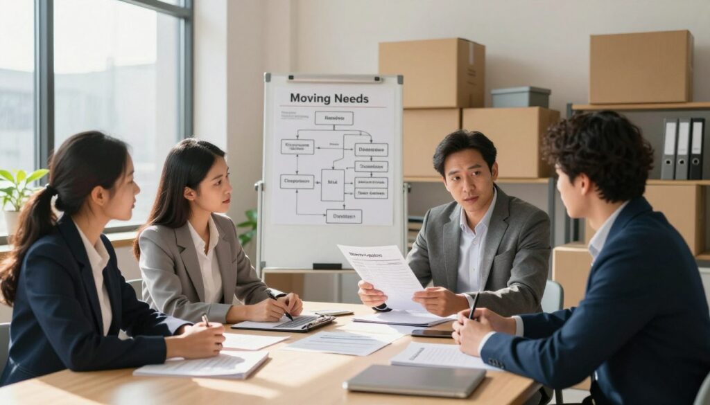 Evaluating moving needs before booking